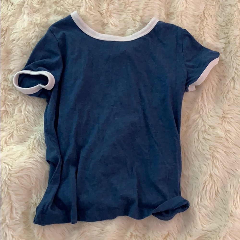Blue and White H&M Tee